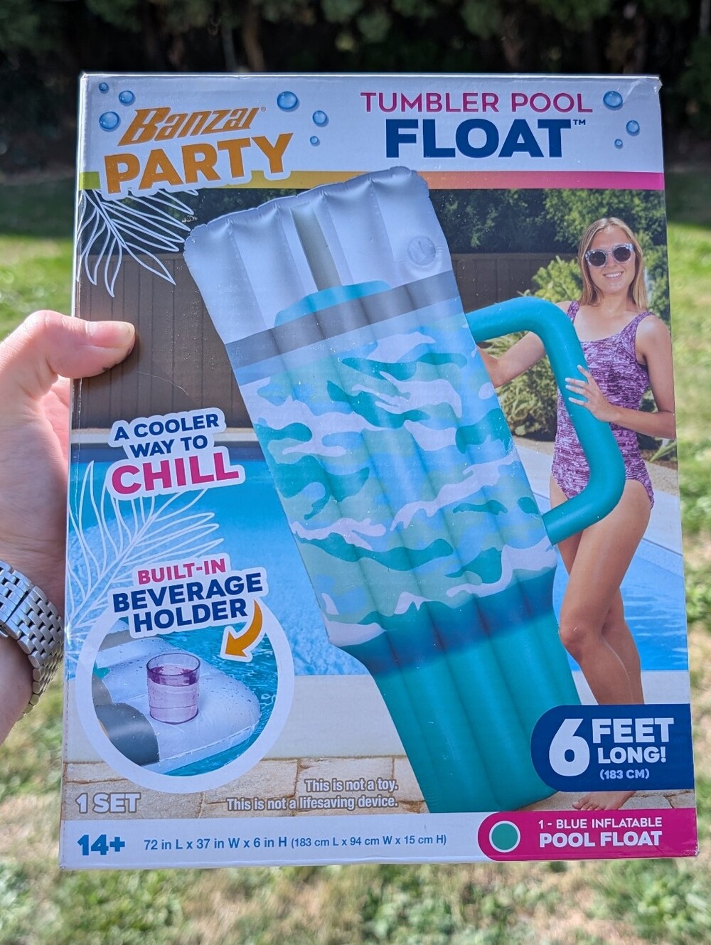 6 Ft Inflatable Tumbler Pool Float